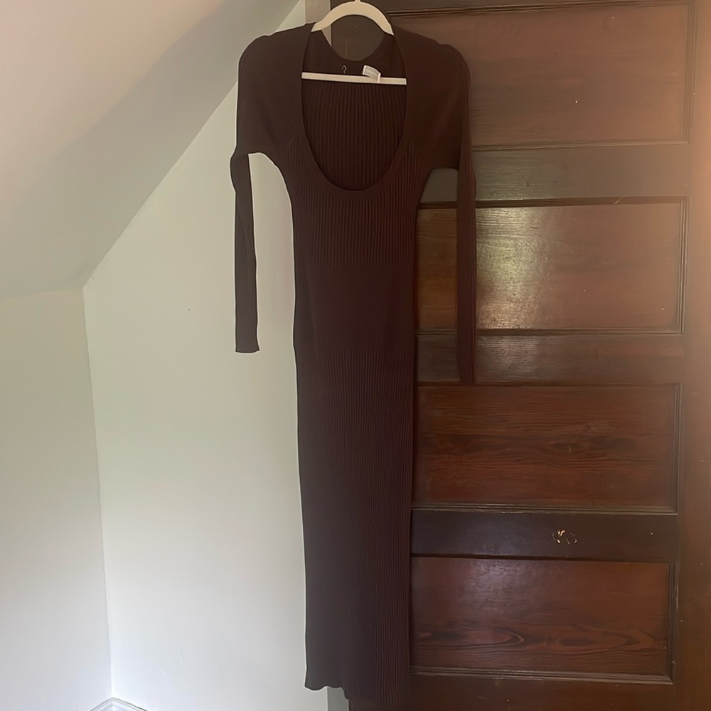 Jonathan Simkhai Maxi Long Sleeved Dress